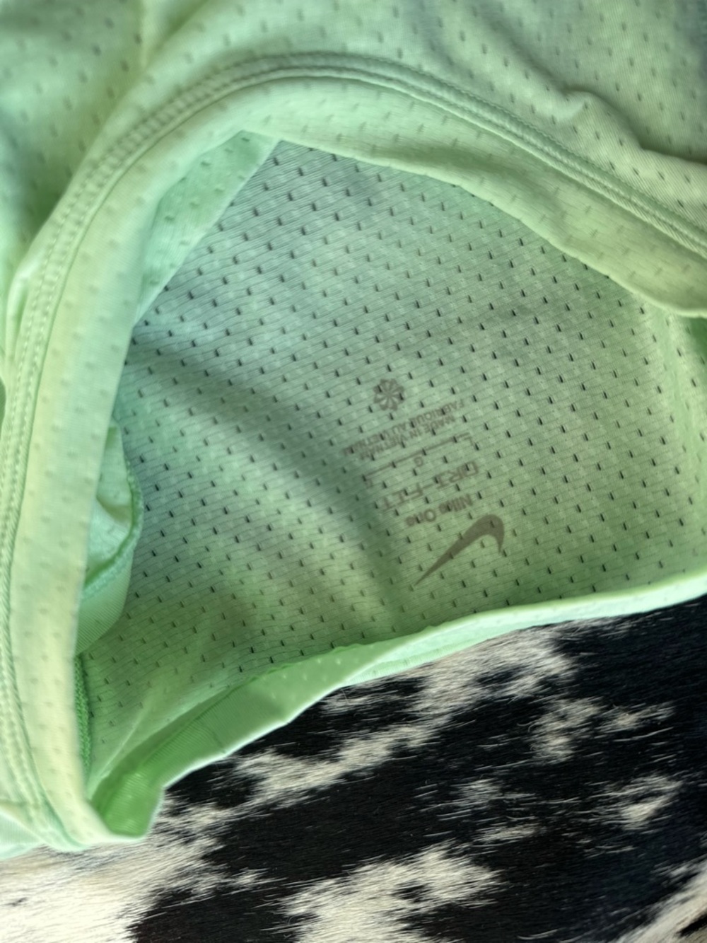 Nike Light Mint Green Perforated Racerback Tank - Picture 3 of 3